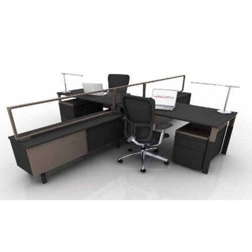 Haworth Haworth Kiron A Poot tafel Haworth Haworth Kiron A Poot tafel