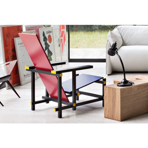 Cassina Cassina Red and Blue 635 Rietveldstoel Cassina Cassina Red and Blue 635 Rietveldstoel