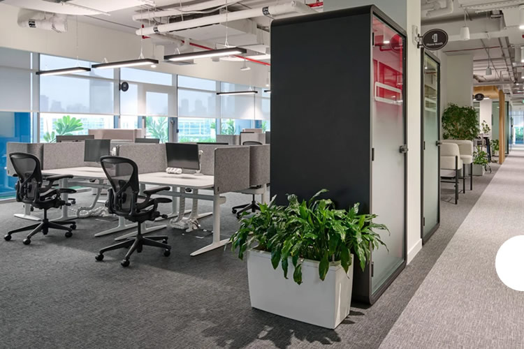 Circulaire kantoorinrichting