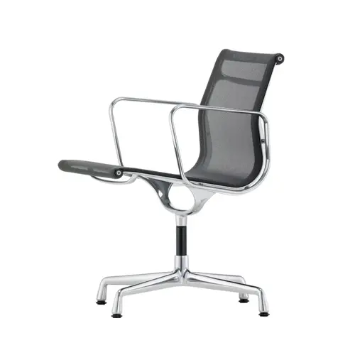 Vitra Refurbished Vitra EA 108 Netweave Aluminium Chair Vitra Refurbished Vitra EA 108 Netweave Aluminium Chair